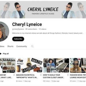 Follow me on YouTube @cheryllyneice
